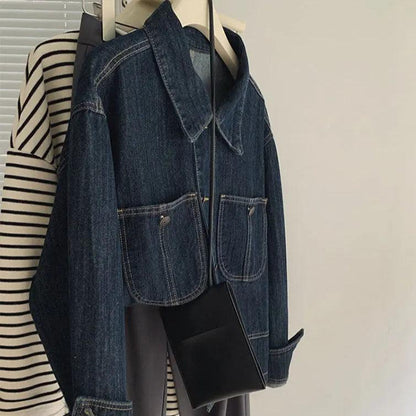 Veste en Jean Femme Foncée - VestesEnJean