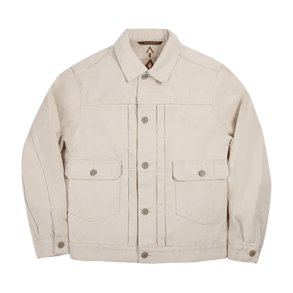 Veste en Jean Écru Homme