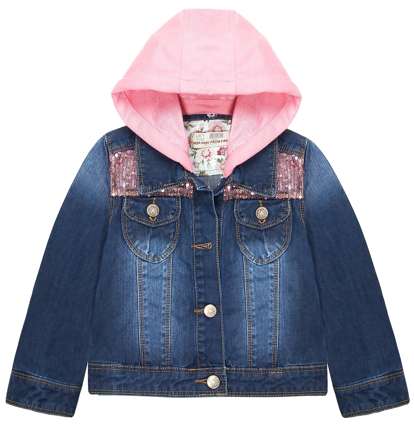 Veste en Jean à Capuche Fille