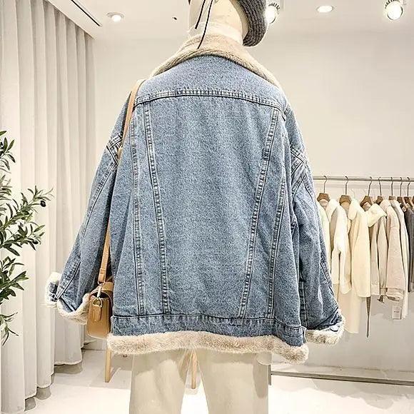 Veste en Jean Femme Moumoute Réversible - VestesEnJean