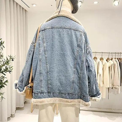 Veste en Jean Femme Moumoute Réversible - VestesEnJean