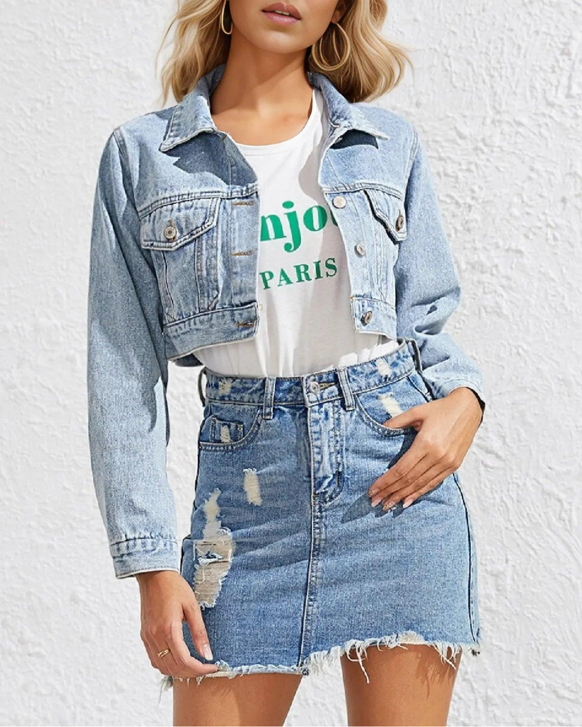 Mini Veste en Jean Femme