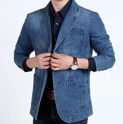 Veste de Costume en Jean Homme