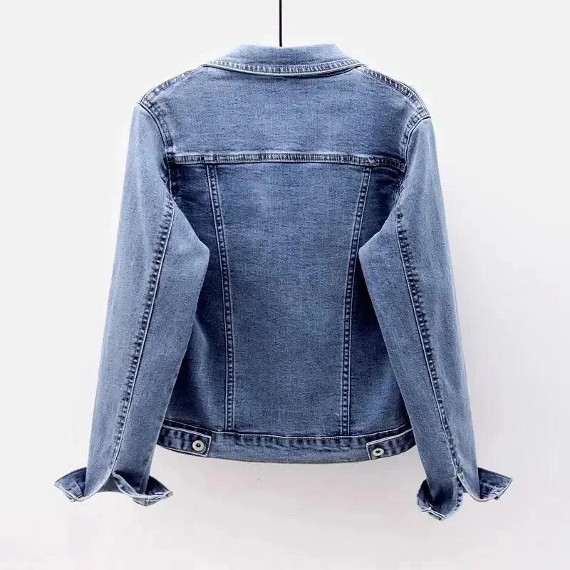 Veste en Jean Délavé Femme