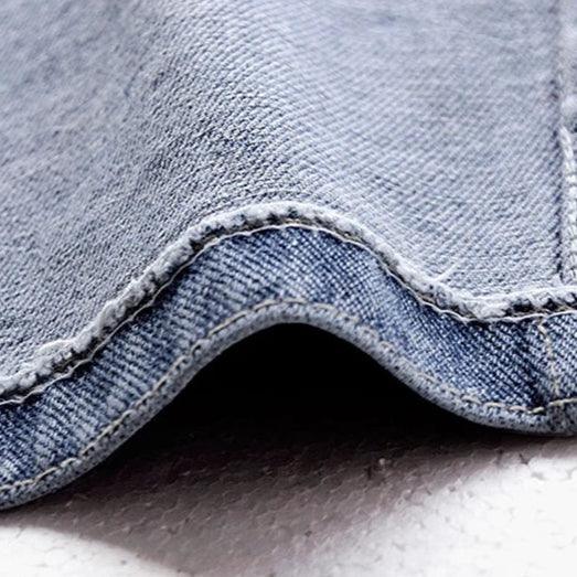 Veste en Jean Sans Manche Clouté Femme