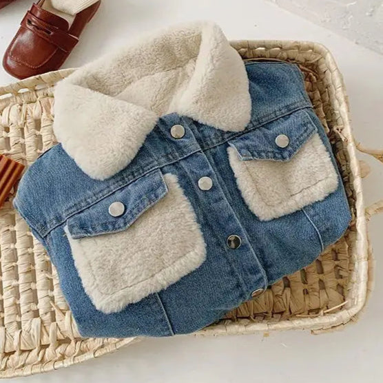 Veste en Jean Fourrure Bébé