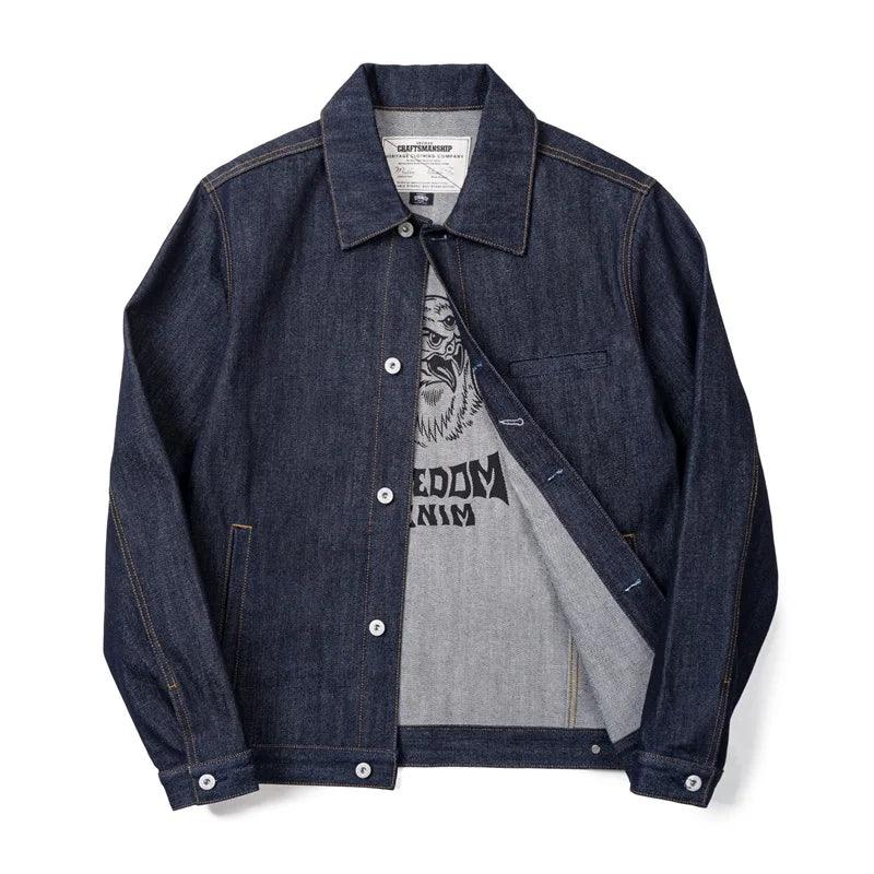 Veste en Jean Bleu Marine Homme