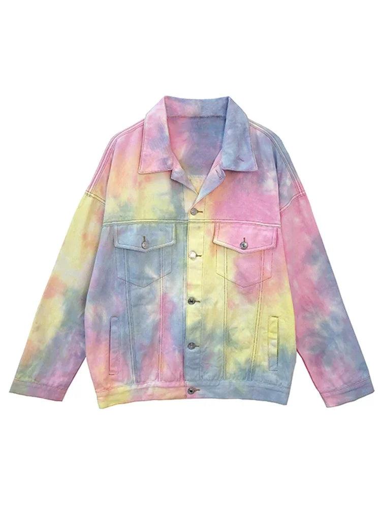 Veste en Jean Tie and Dye Femme