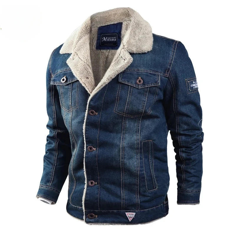 Veste en Jean Aviateur Homme