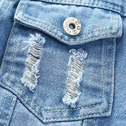 Veste en Jean Fille Fleur