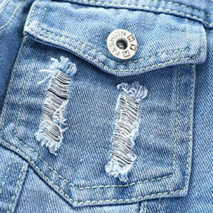 Veste en Jean Fille Fleur