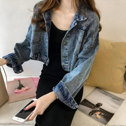 Veste en Jean Trés Courte Femme