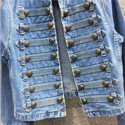 Veste en Jean Motard Femme