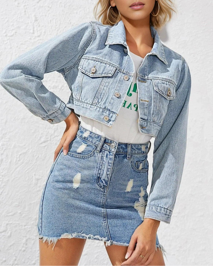 Mini Veste en Jean Femme