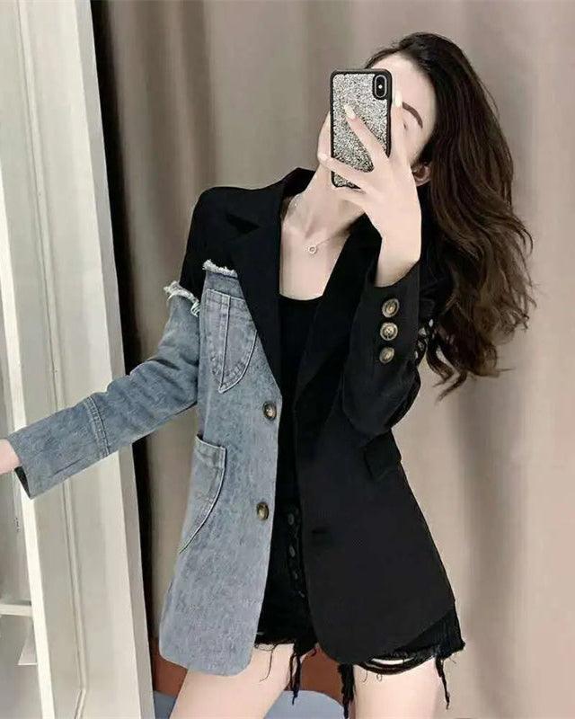 Veste en jean Bi Matière Blazer Femme