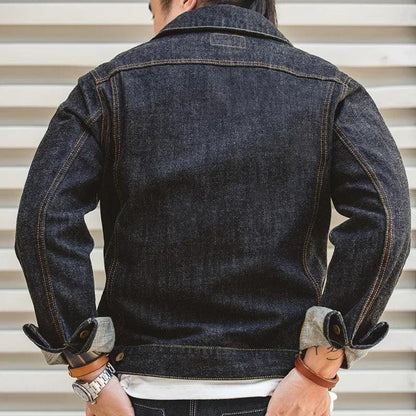 Veste en Jean Homme Foncée