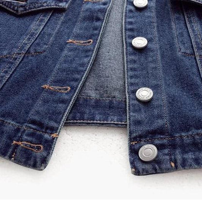 Veste en Jean Courte Sans Manches Femme