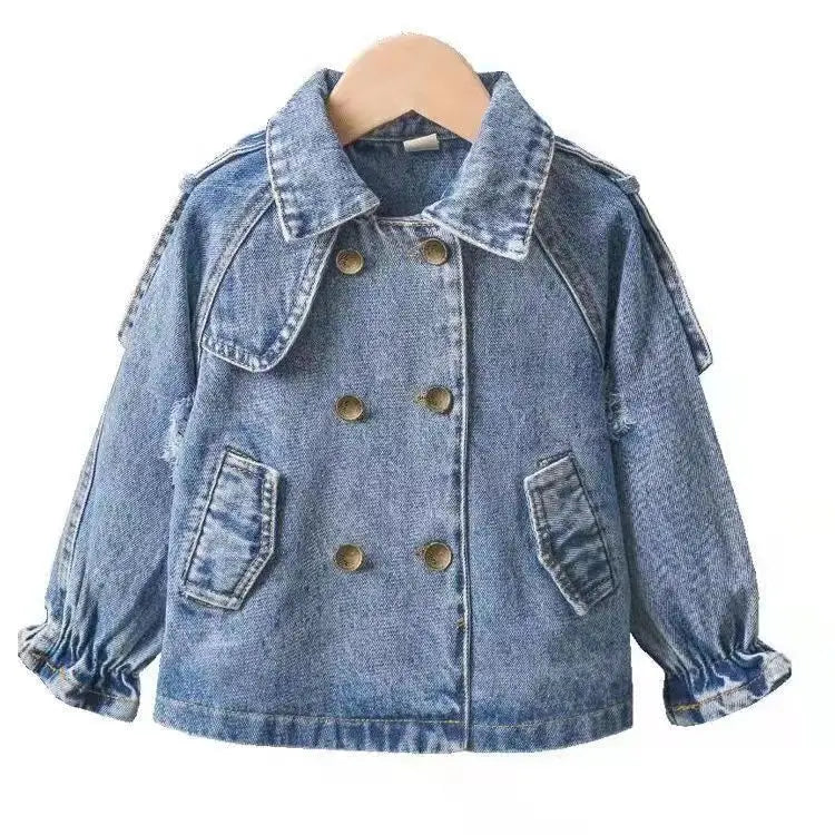 Veste en Jean Fille avec Dentelle