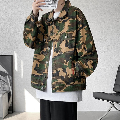 Veste en Jean Camouflage Armée Homme