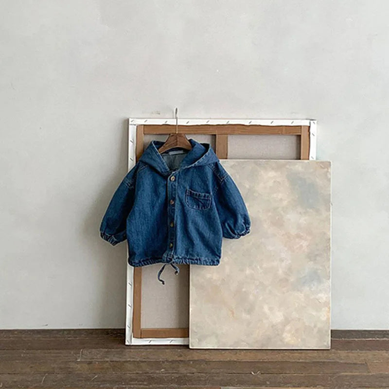 Veste en Jean à Capuche Bébé