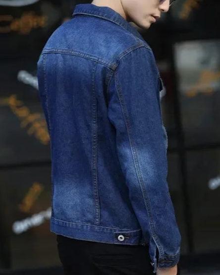 Veste en Jean Homme Bleu Foncé