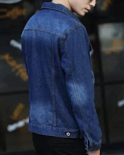 Veste en Jean Homme Bleu Foncé