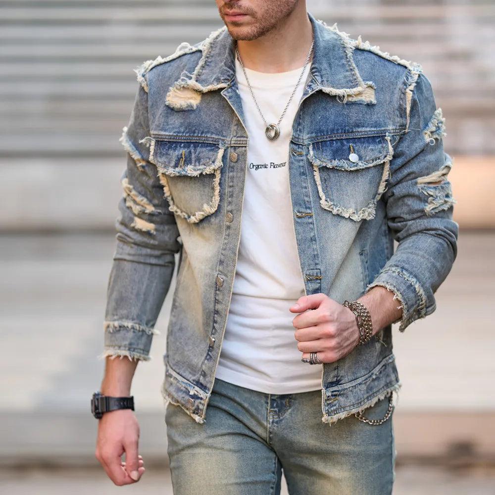 Veste en Jean Destroy Homme