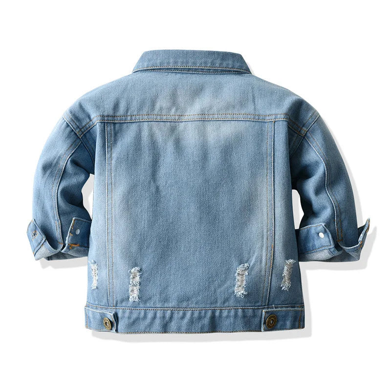 Veste en Jean Déchiré Fille