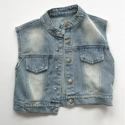 Veste en Jean Sans Manches Bébé