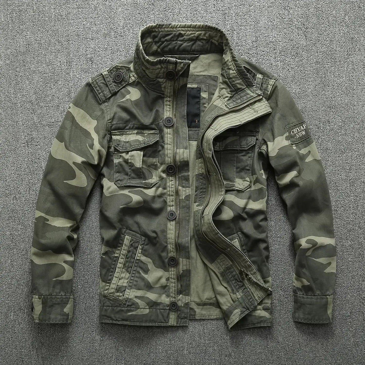 Veste en Jean Camouflage Militaire Homme