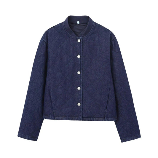 Veste en Jean Matelassée Femme