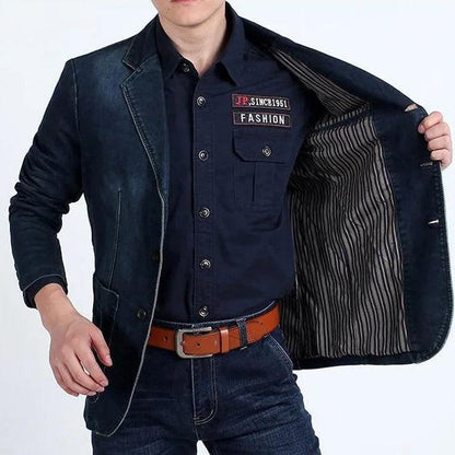 Veste de Costume en Jean Homme