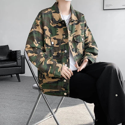 Veste en Jean Camouflage Armée Homme