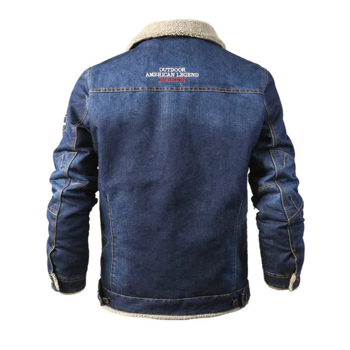 Veste en Jean Aviateur Homme