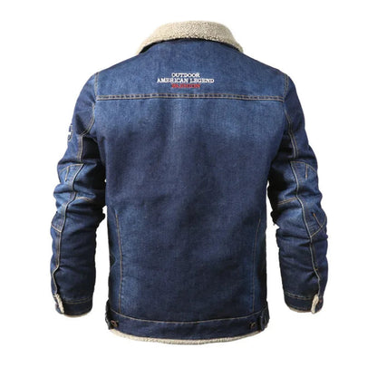 Veste en Jean Aviateur Homme