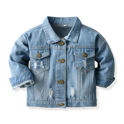 Veste en Jean Déchiré Fille