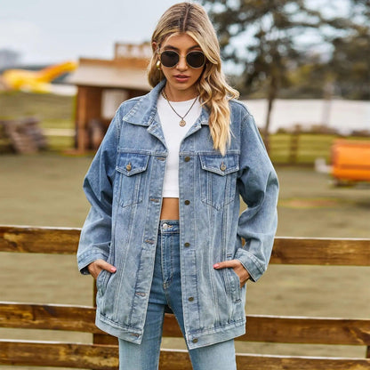 Veste en Jean Femme Mi Longue - VestesEnJean