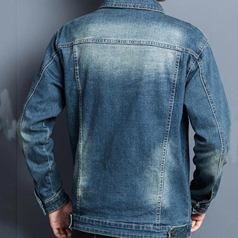 Veste en Jean Délavée Homme