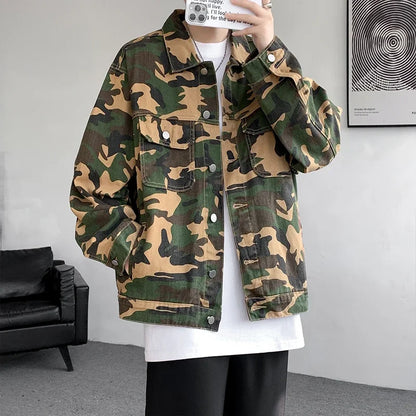 Veste en Jean Camouflage Armée Homme