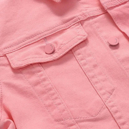 Veste en Jean Rose Slim Homme