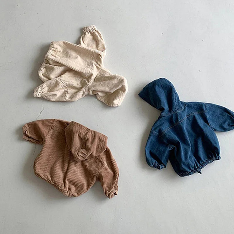 Veste en Jean à Capuche Bébé