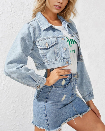 Mini Veste en Jean Femme