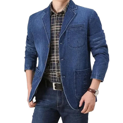 Veste de Costume en Jean Homme