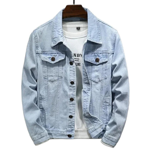 Veste en Jean Bleu Ciel Homme