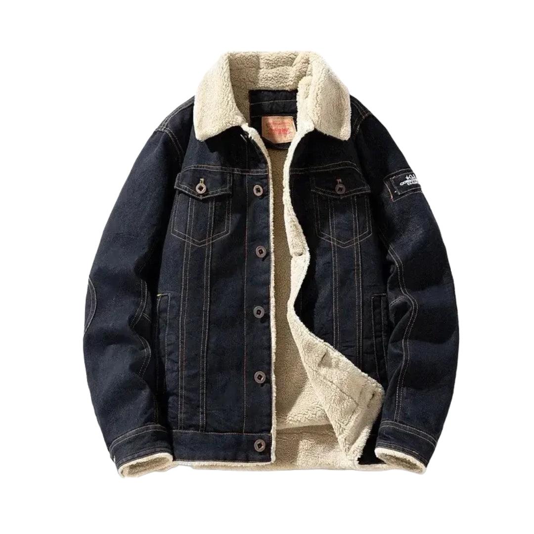 Veste en Jean Doublure Mouton Homme