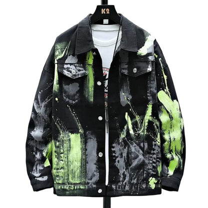 Veste en Jean Graffiti Homme