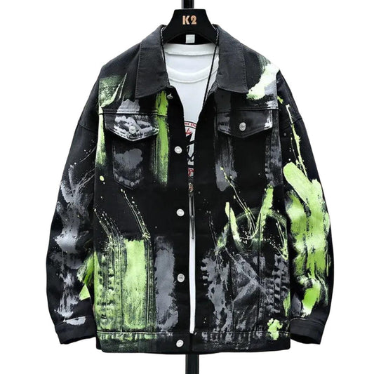 Veste en Jean Graffiti Homme