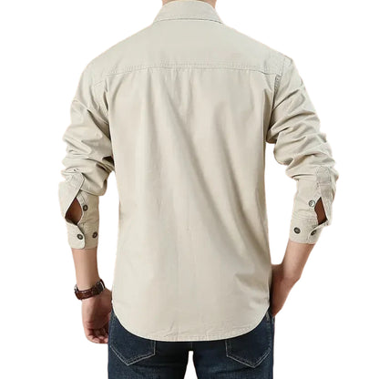 chemise-en-jean-beige-homme-dos