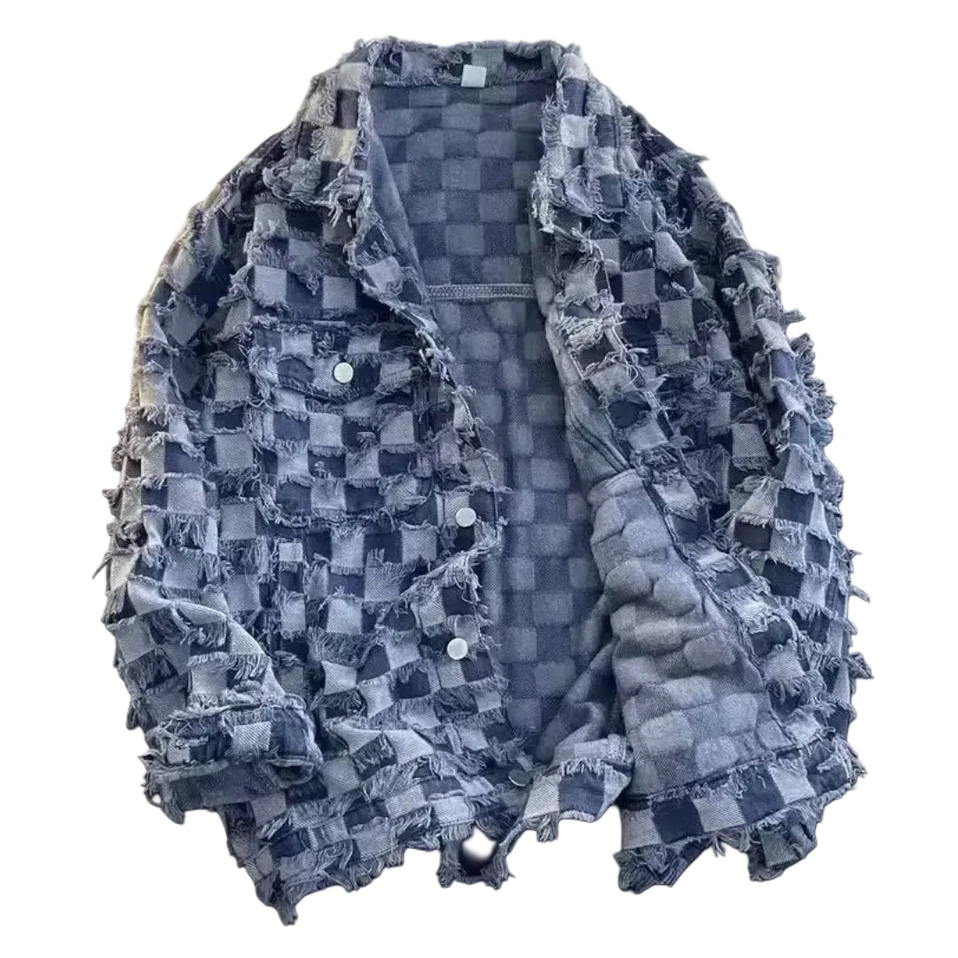 veste-en-jean-a-carreaux-dechiree-homme