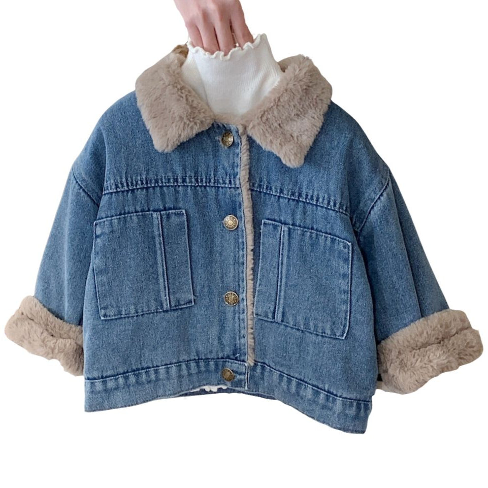 veste-en-jean-avec-moumoute-fille-bleu